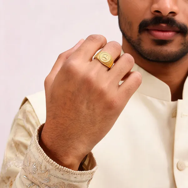 Gold_Tone_Engraved_Bold_Signet_Ring_For_Men