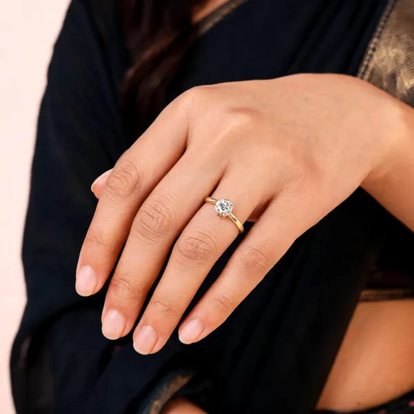 Gold_Tone_Round_Clear_Stone_Slim_Band_Ring_For_Women