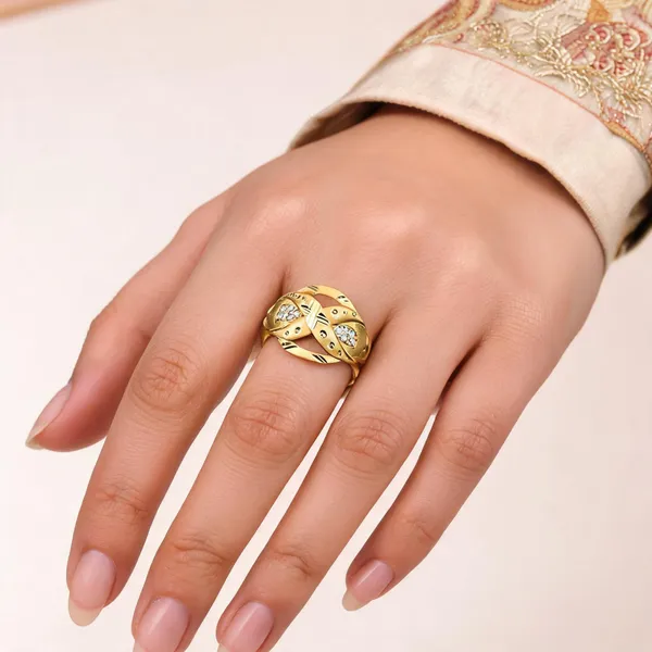 Gold_Tone_Cutwork_Open_Band_Ring_For_Women