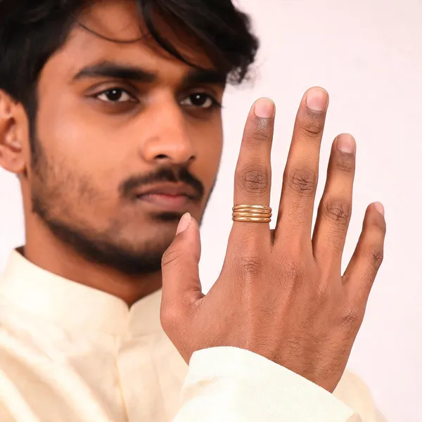 Copper_Tone_Coiled_Wire_Ring_For_Men