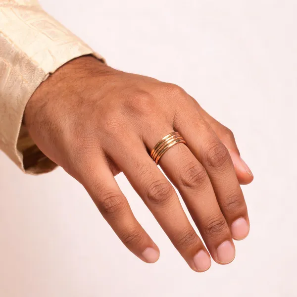 Copper_Tone_Coiled_Wire_Ring_For_Men