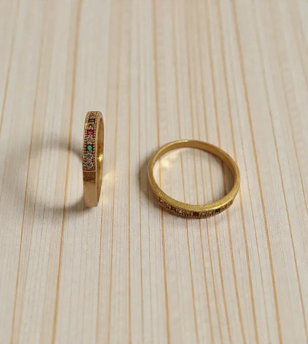 Gold-Tone_Multicolour_Stone_Band_Ring_for_Women