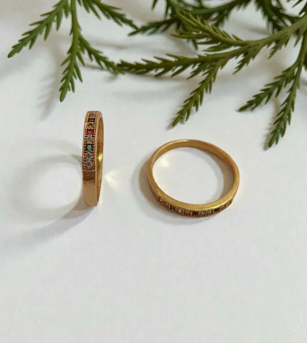 Gold-Tone_Multicolour_Stone_Band_Ring_for_Women