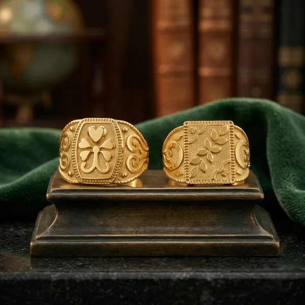 Gold_Tone_Bold_Rectangular_Ornate_Signet_Ring_For_Men_Pack_Of_2