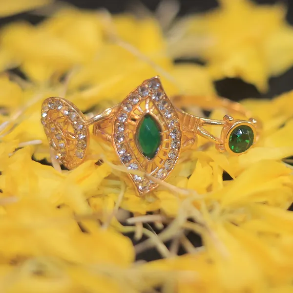 Gold_Tone_Green_Stone_Ring_for_Women