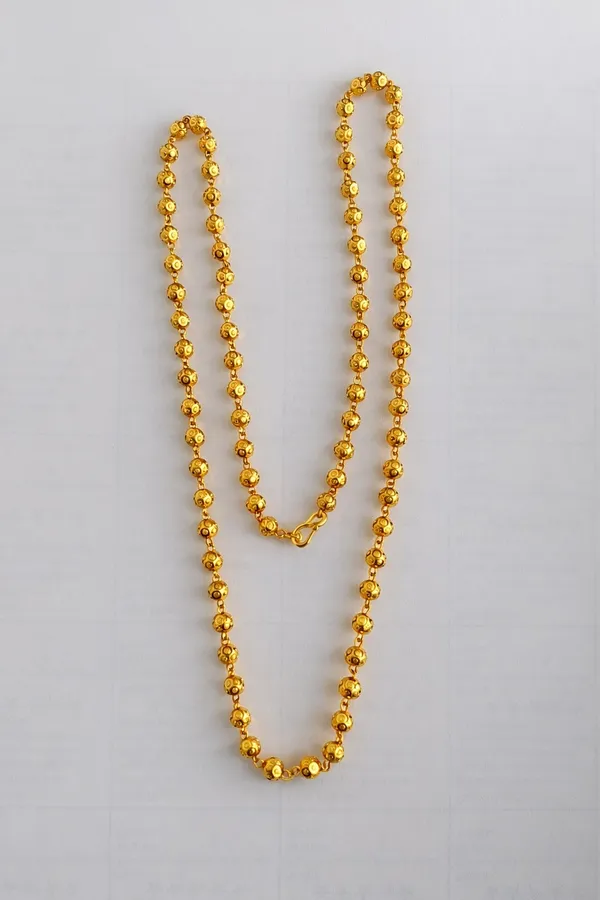 Gold-Tone_Metal_Beaded_Necklace_for_Women
