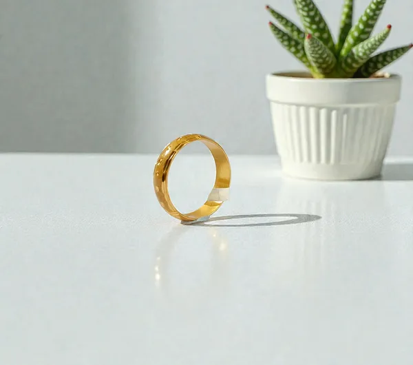 Gold_Tone_Patterned_Ring_for_Women