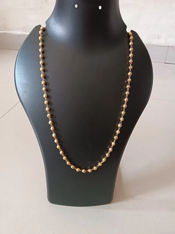 Gold-Tone_Metal_Beaded_Necklace_for_Women