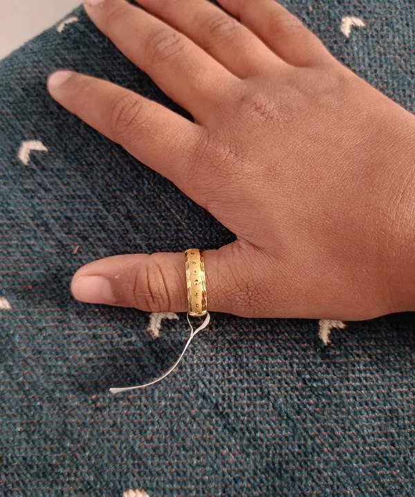Gold_Tone_Patterned_Ring_for_Women