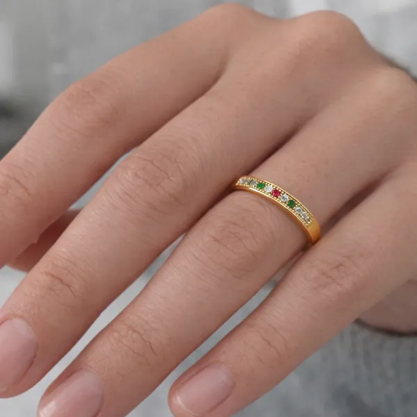 Gold-Tone_Multicolour_Stone_Band_Ring_for_Women
