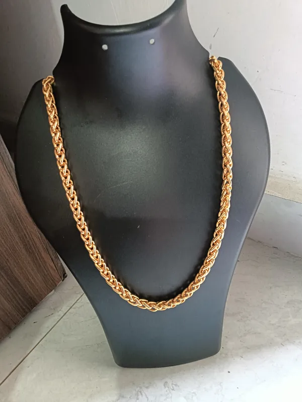 Gold-Tone_Braided_Chain_Necklace_for_Men