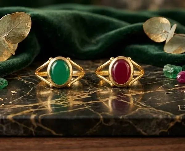 Gold_Tone_Oval_Stone_Rings_for_Women