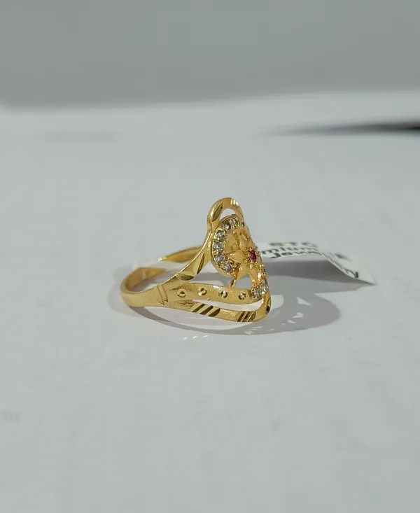 Gold_Tone_Openwork_Red_Stone_Statement_Ring_For_Women