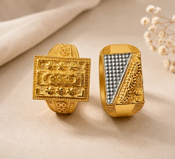 Gold_Tone_Embossed_Rectangular_Face_Statement_Ring_For_Men