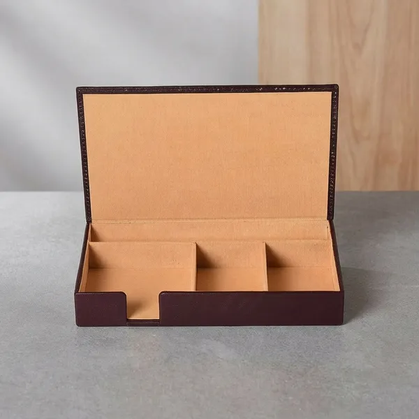 Dark_Brown_Leather_Desk_Organizer_Tray_For_Office_And_Home