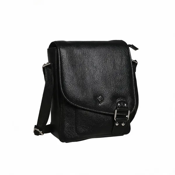 Black_Leather_Sling_Bag_For_Unisex