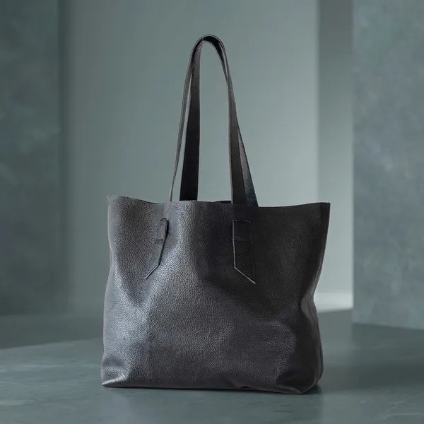 Black_Leather_Shoulder_Tote_Bag_For_Women