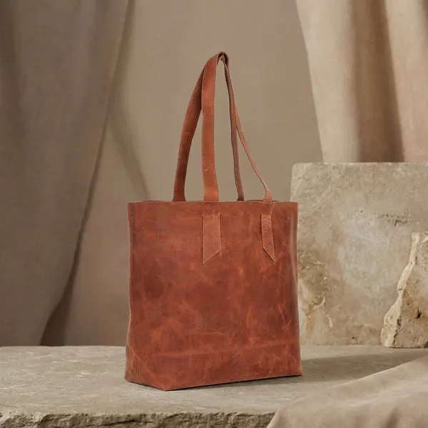 Vintage_Cognac_Brown_Leather_Shoulder_Tote_Bag_For_Women
