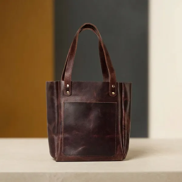 Dark_Brown_Leather_Tote_Bag_For_Women