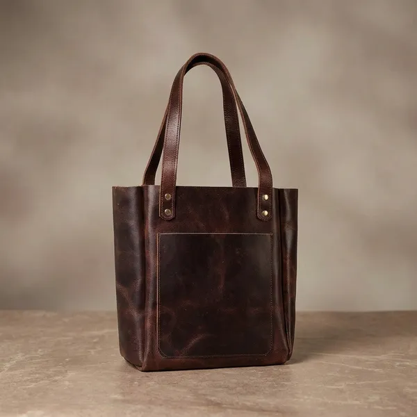 Dark_Brown_Leather_Tote_Bag_For_Women