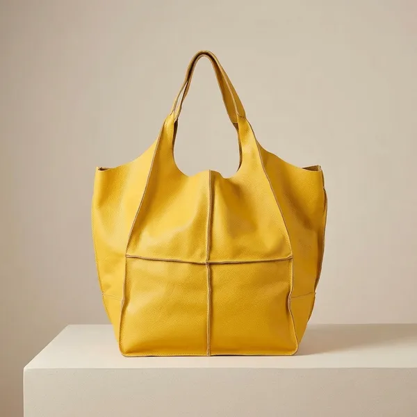 Yellow_Leather_Tote_Bag_For_Women