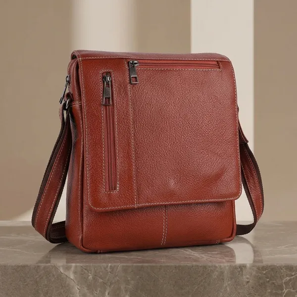 Tan_Leather_Messenger_Bag_For_Unisex