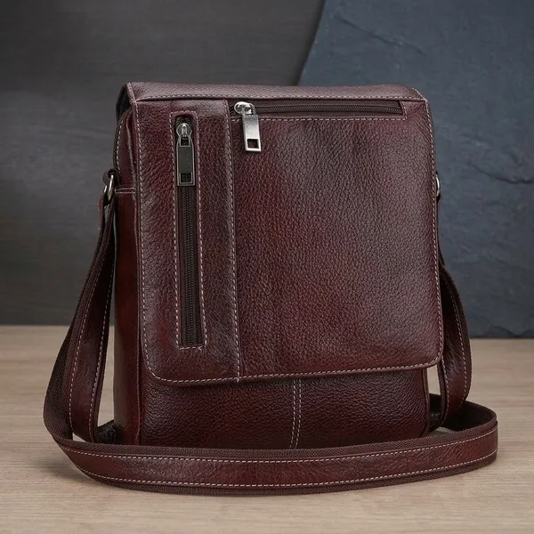 Brown_Leather_Messenger_Bag_For_Unisex