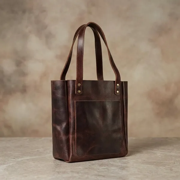 Chocolate_Brown_Leather_Tote_Bag_For_Women