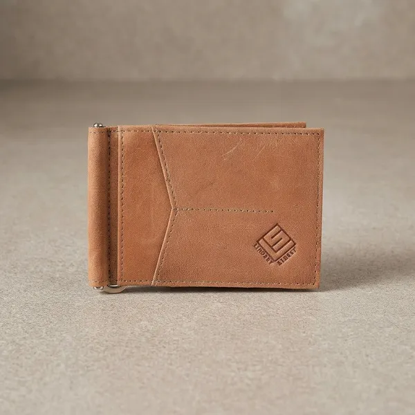 Tan_Leather_Money_Clip_Wallet_For_Men