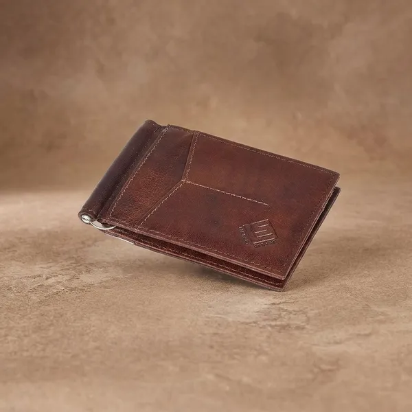 Brown_Leather_Money_Clip_Wallet_For_Men