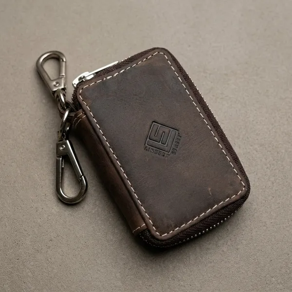 Brown_Leather_Key_Pouch_For_Key_Organization,_Daily_Carry