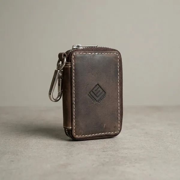 Brown_Leather_Key_Pouch_For_Key_Organization,_Daily_Carry