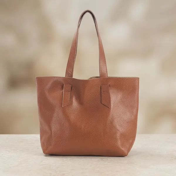 Tan_Leather_Shoulder_Tote_Bag_For_Women