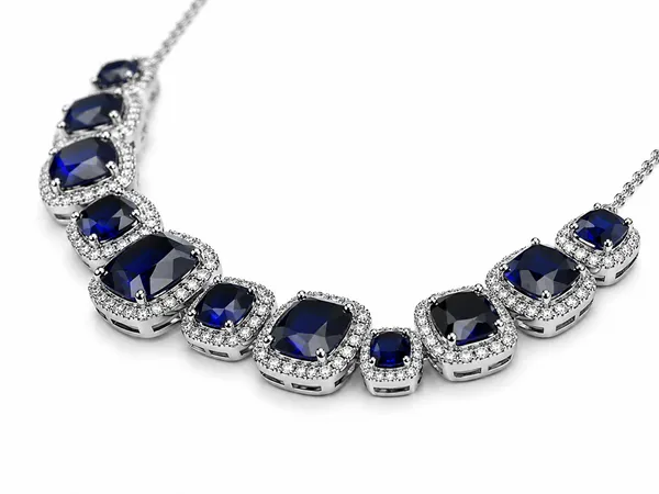 Royal_Sapphire_Halo_Necklace_Set_For_Women
