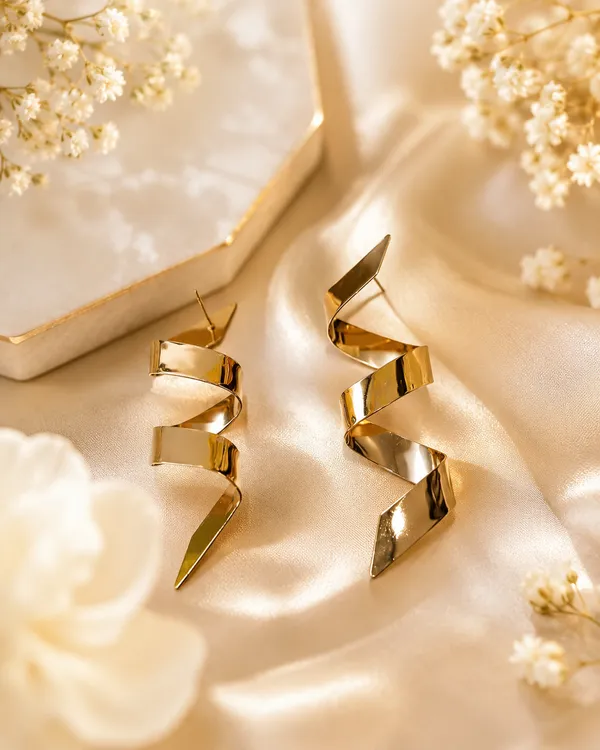 Gold_Plated_Spiral_Statement_Earrings