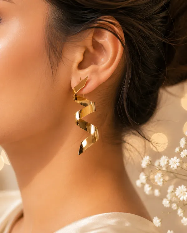 Gold_Plated_Spiral_Statement_Earrings