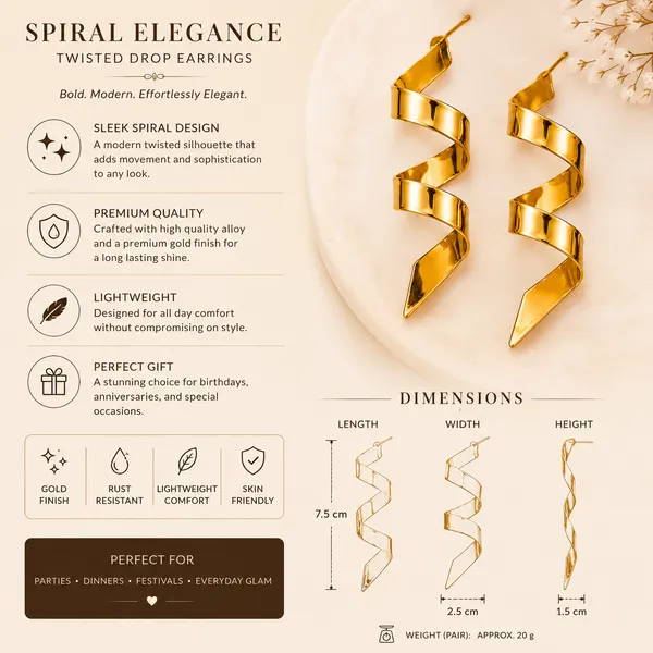 Gold_Plated_Spiral_Statement_Earrings