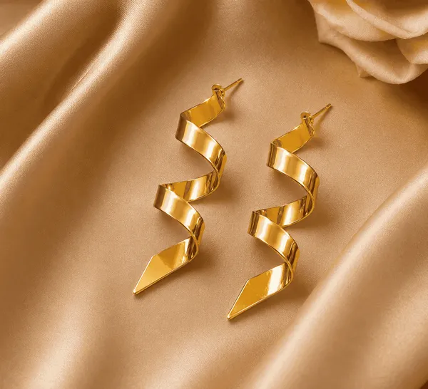 Gold_Plated_Spiral_Statement_Earrings