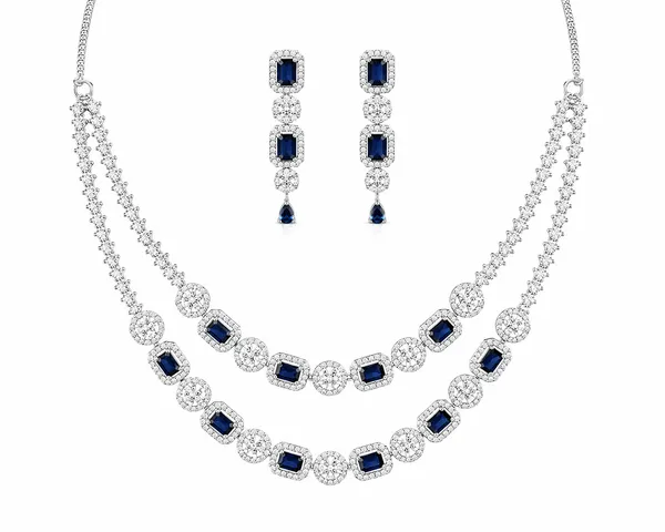 Sapphire_Royale_Double_Layer_Necklace_Set