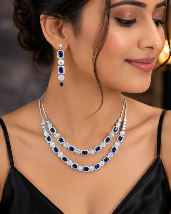 Sapphire_Royale_Double_Layer_Necklace_Set