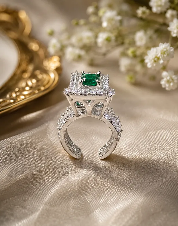 Emerald_Bloom_Adjustable_Ring