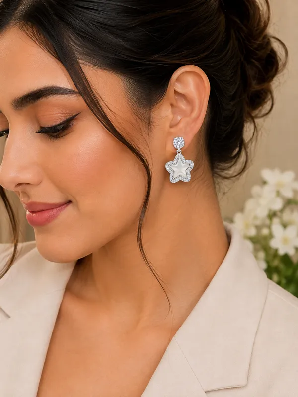 Silver_And_Gold_Star_Drop_Earrings_For_Women_Pack_Of_2