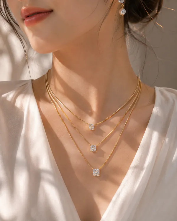 3_Layer_Gold-Plated_Pendant_Necklace