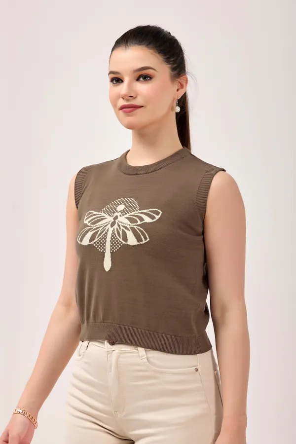 Brown_Cotton_Top_For_Womem