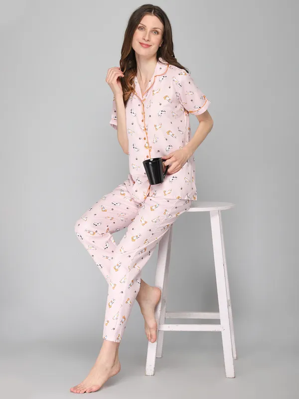 Pink_Cotton_Night_Dress_For_Womem