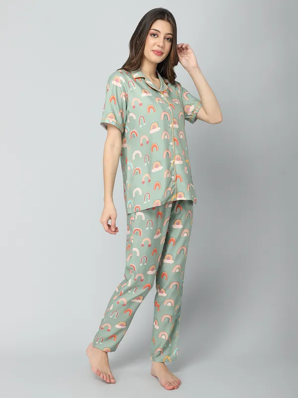 Mint_Green_Cotton_Night_Dress_For_Womem