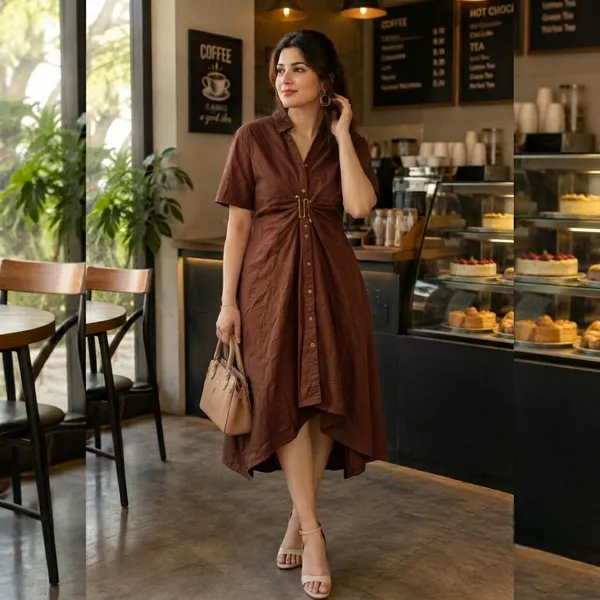 Brown_Pleated_Halter_Neck_Maxi_Dress_For_Women