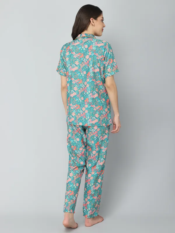 Turquoise_Cotton_Night_Dress_For_Womem