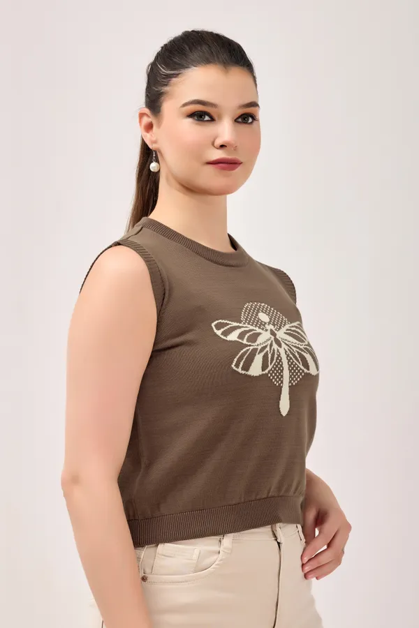 Brown_Cotton_Top_For_Womem