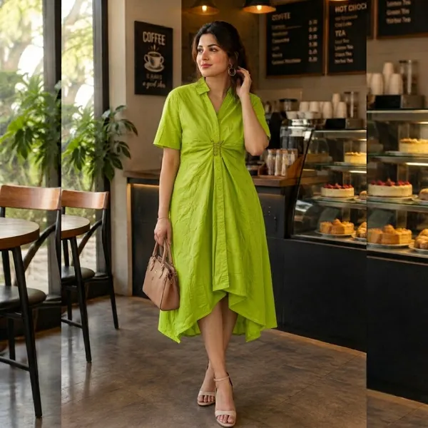 Lime_Green_Pleated_Halter_Neck_Maxi_Dress_For_Women